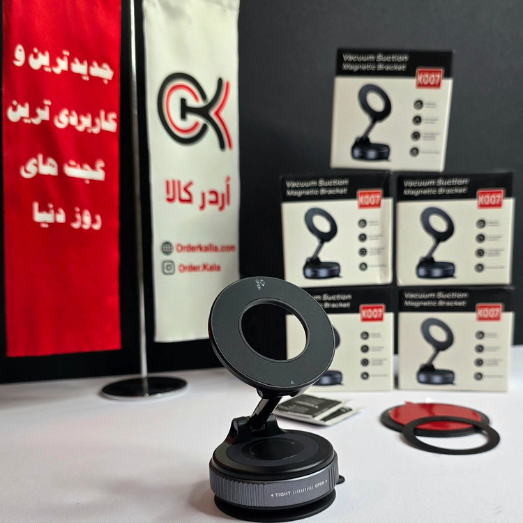 هولدر موبایل وکیومی مدل X68 با چسبندگی قوی و قابلیت تنظیم