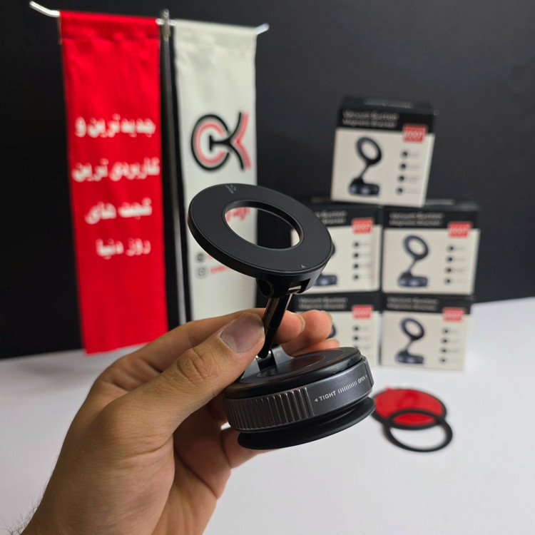 هولدر موبایل وکیومی مدل X68 با چسبندگی قوی و قابلیت تنظیم