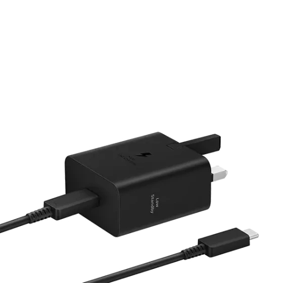 شارژر سامسونگ مدل EP-T4511 توان 45 وات سه پین همراه کابل غیر اصل