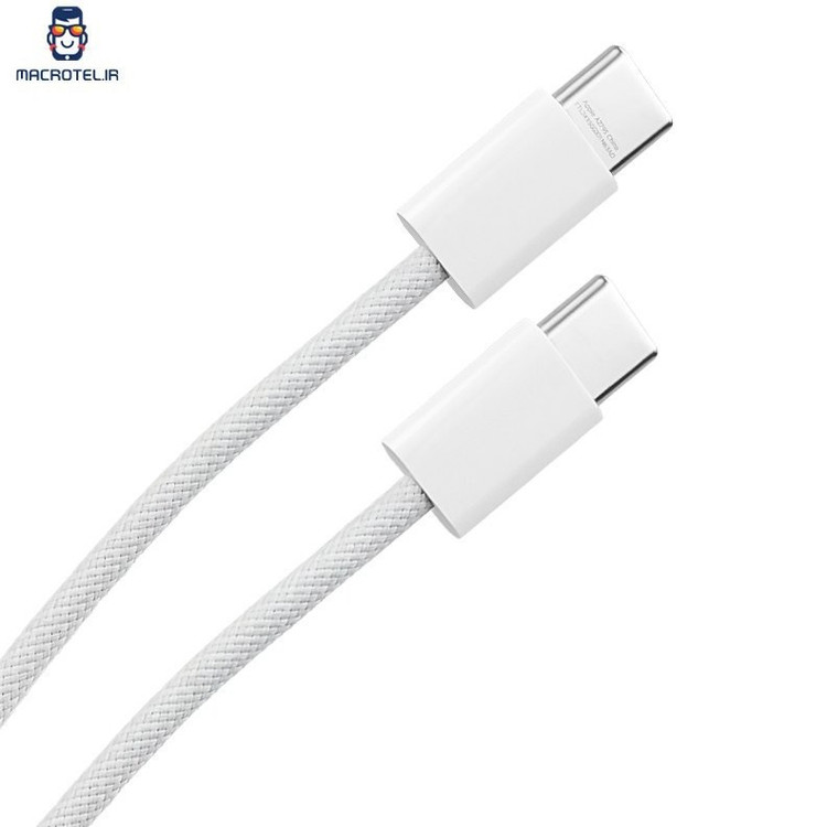 کابل شارژ اپل مناسب آیفون ۱۶ اورجینال دو سر تایپ سی