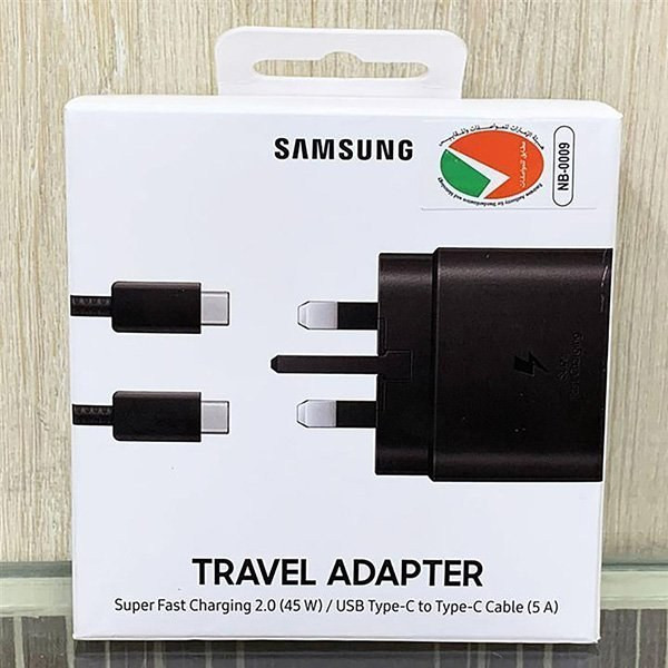 شارژر سامسونگ مدل EP-TA845 توان 45 وات سه پین