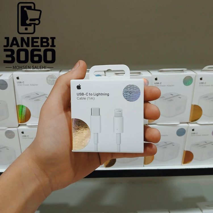 کابل تبدیل تایپ سی به لایتنینگ اپل طول 1 متر اصل