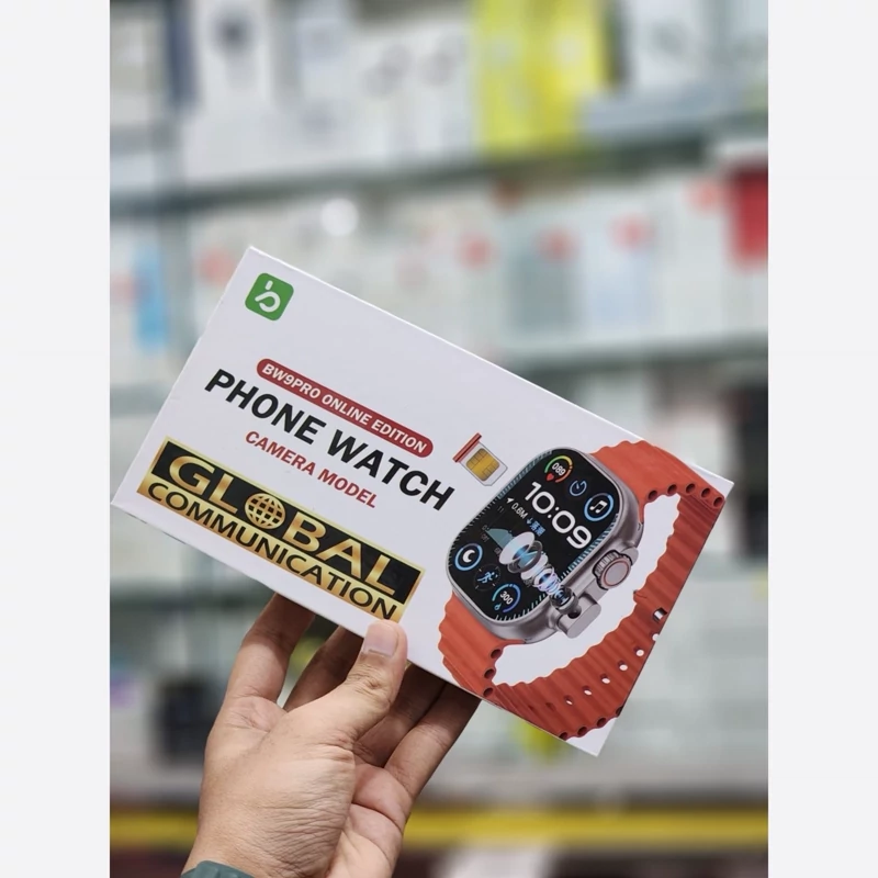 ساعت سیم کارت خورbw9pro ظرفیت ۴G دوربین دار