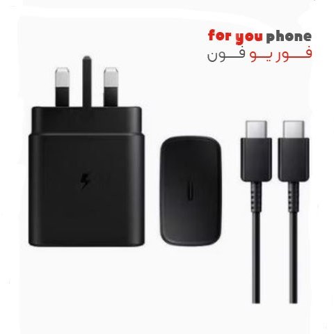 شارژر سامسونگ مدل EP-TA845 توان 45 وات سه پین همراه کابل اصل