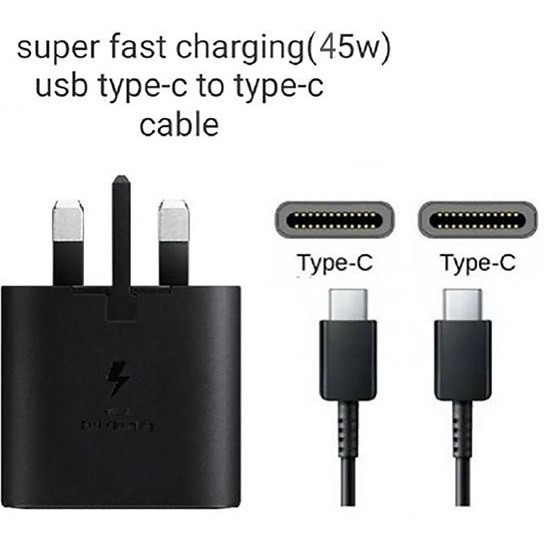 شارژر سامسونگ مدل EP-TA845 توان 45 وات سه پین