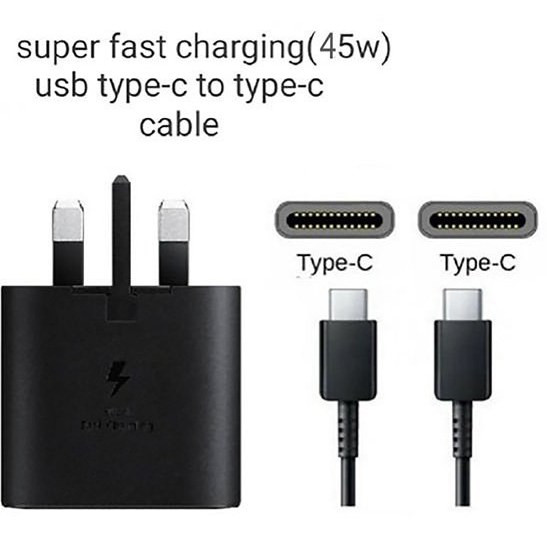 شارژر سامسونگ مدل EP-TA845 توان 45 وات سه پین