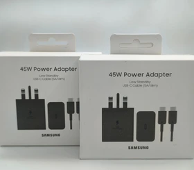 شارژر سامسونگ مدل EP-T4510 توان 45 وات سه پین گارانتی دار همراه با کابل 1.8 متری