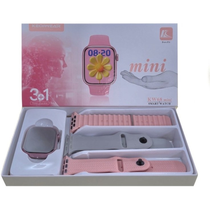 ساعت هوشمند KW68 mini با سه بند زنانه